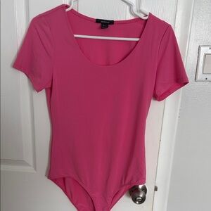 Ambiance Hot Pink Short Sleeve Bodysuit